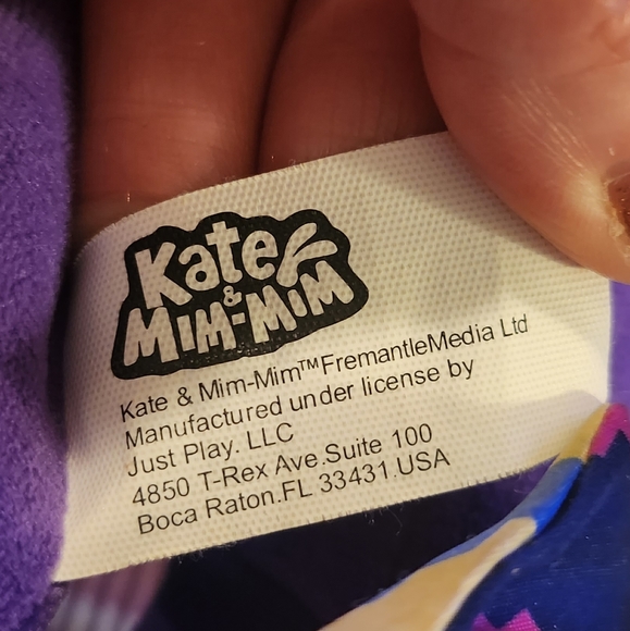Mim Mim From "Kate & Mim Mim Stuffed Rabbit with Sounds Purple - Picture 8 of 8